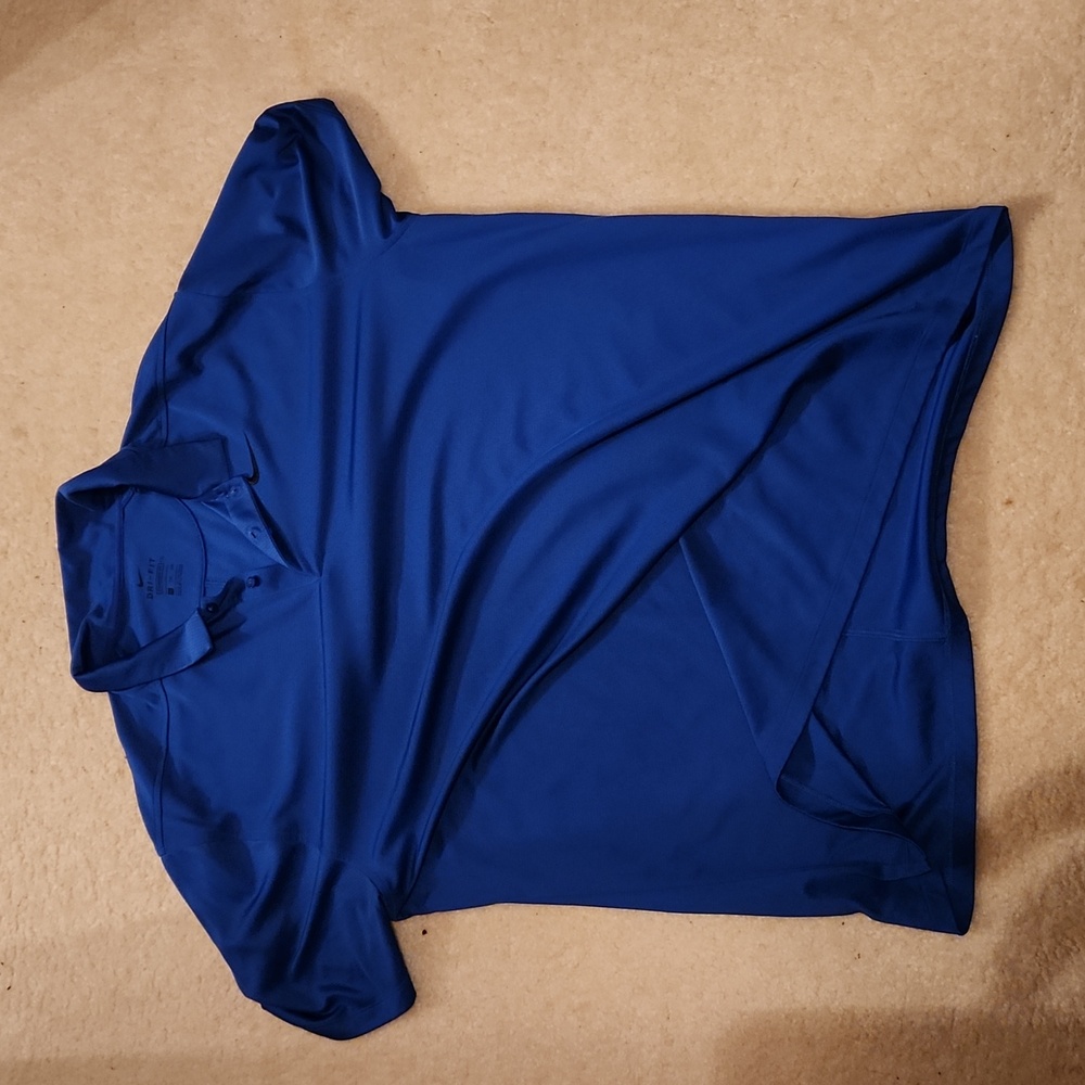Blue Nike Dry-Fit Polo